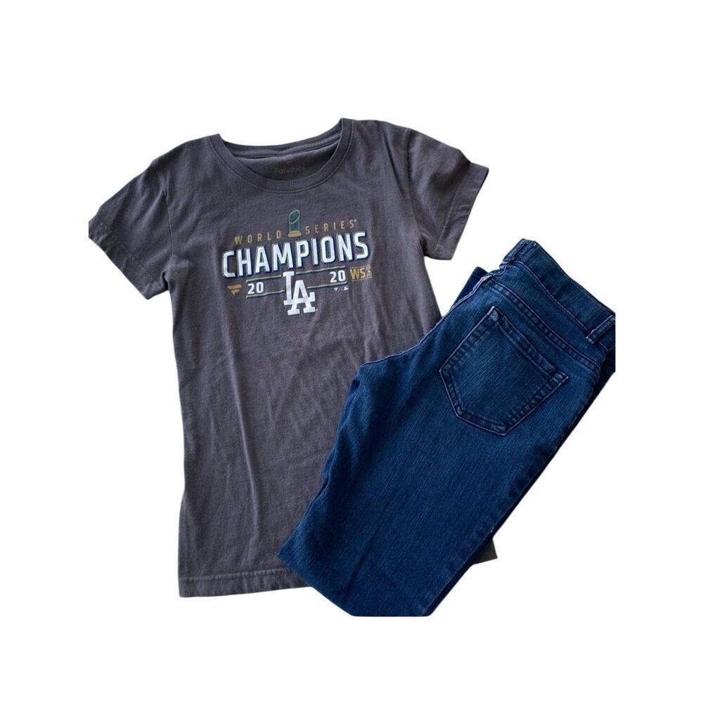 LA Dodgers 2020 World Series Kids short sleeve T-shirt XL Girls